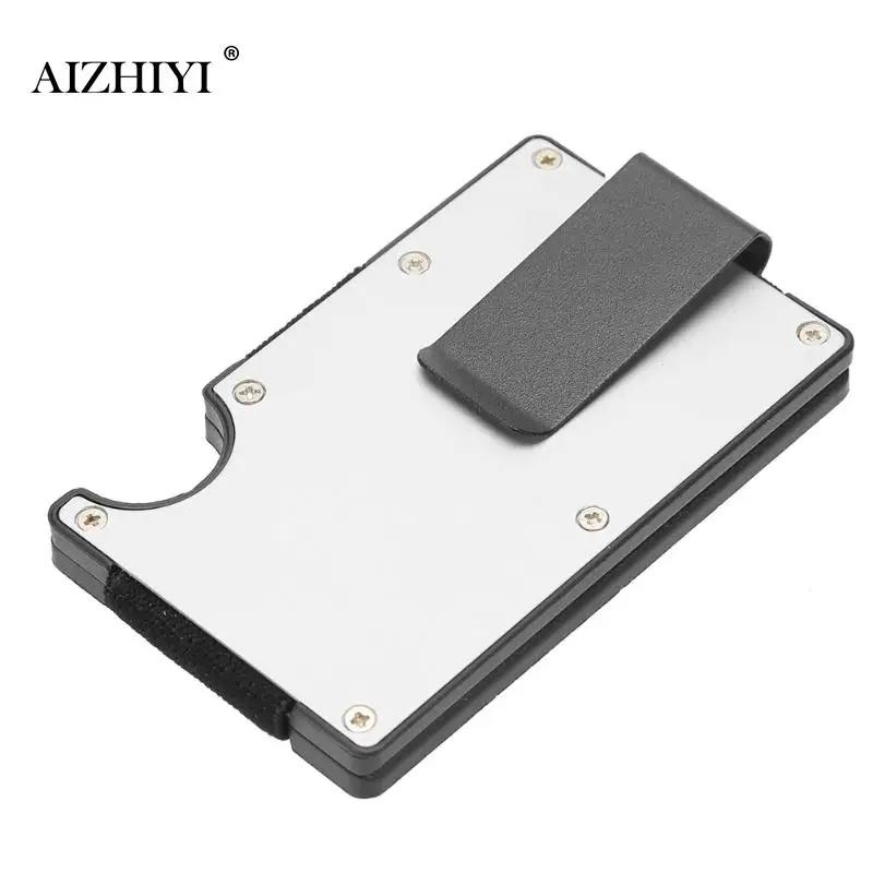 

Metal Stainless Steel Money Clips Folder Stripe Print Silver Cash Clamp Holder Wallet Slim Card ID Money Clips Men Women