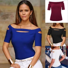 Новая женская футболка с открытыми плечами, Сексуальные облегающие Женские рубашки, тонкий фитнес-топ deportivas mujer, спортивная одежда для женщин, спортивные топы, топ для йоги