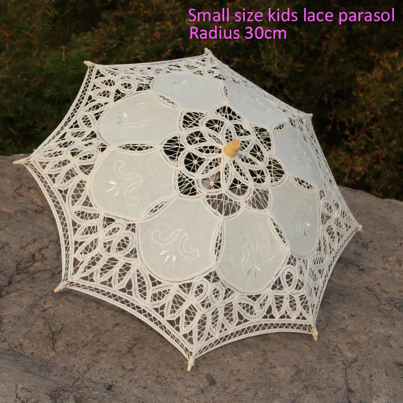 Kids parasol 30cm Викторианская эпоха сцены и старинные западные события вечерние украшения кружевной зонтик свадебные подарки зонтик - Цвет: Kids parasol 30cm