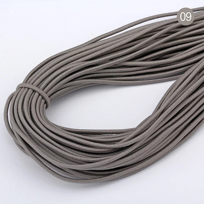 Darkgrey 70 метров 1,5 мм экологически чистый круглый резиновый эластичный шнур эластичные ленты Веревка Ювелирные браслеты изготовление одежды бирка DIY ремесло - Цвет: Darkgrey