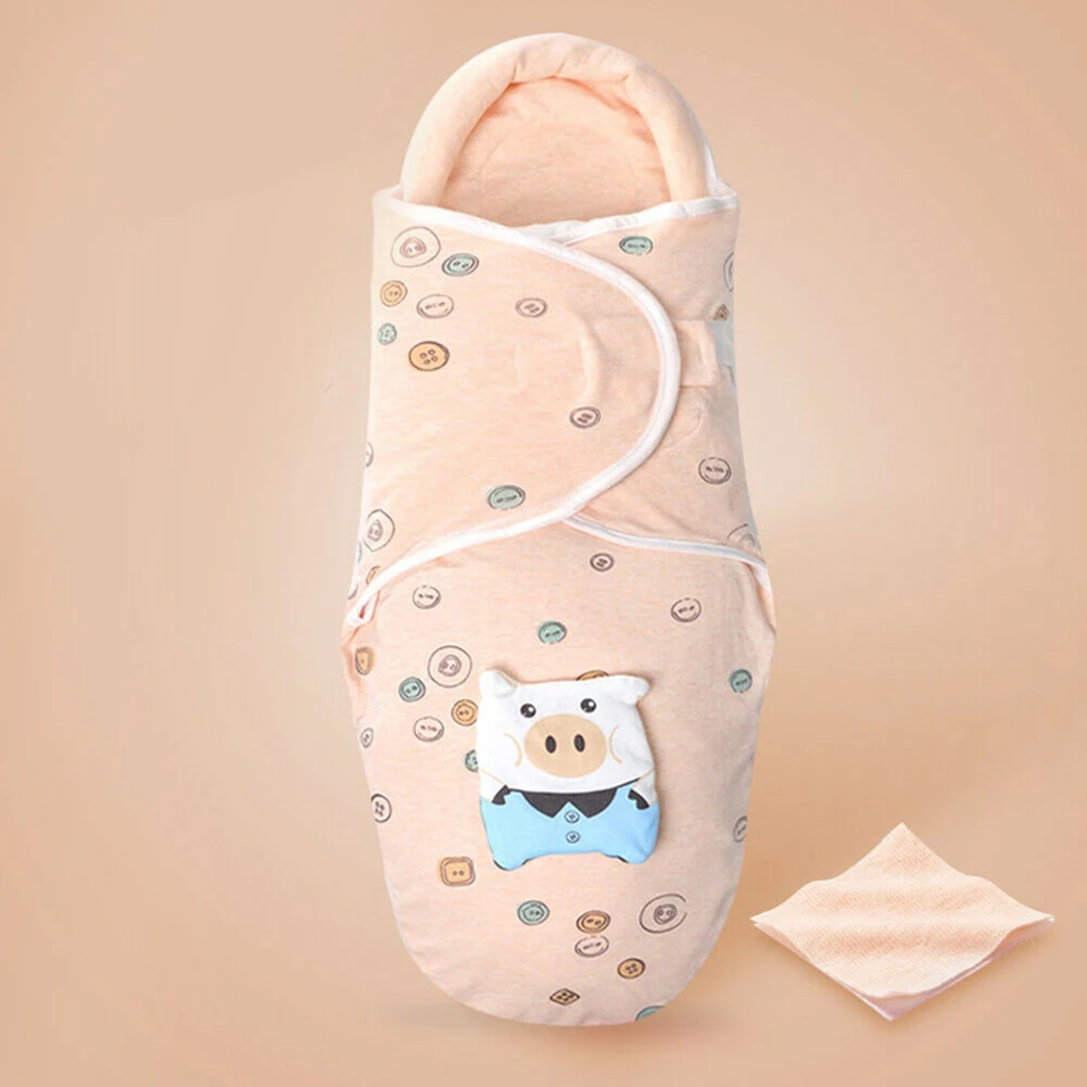 Модное милое детское постельное белье; мягкая одежда для новорожденных мальчиков и девочек; хлопковое Пеленальное Одеяло с рисунком; теплый защитный спальный мешок