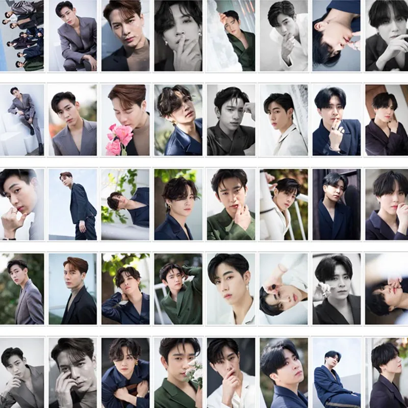 40 шт./компл. KPOP GOT7 альбом Call My» с возможностью нанесения собственной фотографии логотипа карты Бумага должностным LOMO Фотокарта