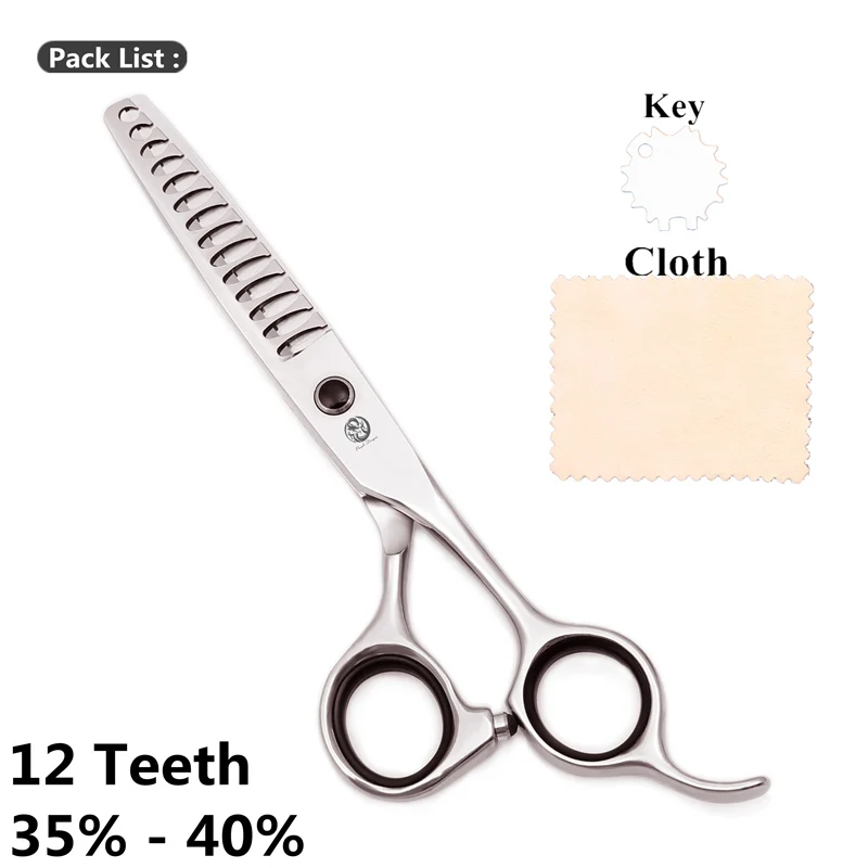 Haircut Scissors 6.0" Purple Dragon Stainless Thinning Shears Hair Scissors 18 Teeth Thinning Rate 30%- 35% Barber Shears Z2004 - Цвет: Z2004 Yin 14T 6N