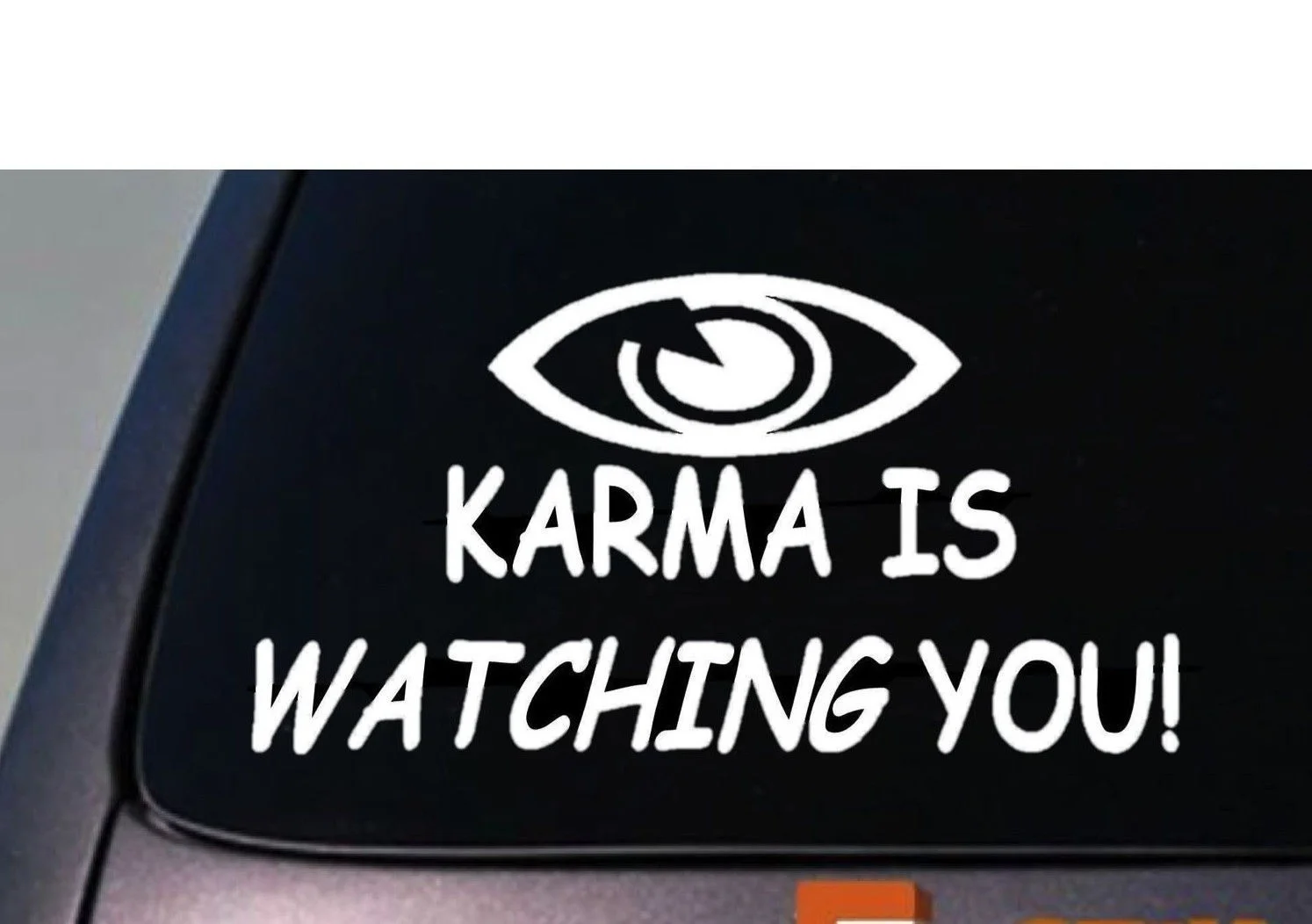 KARMA смотреть на вас " стикер наклейка глаз смешной колледж JDM компьютер окно ноутбук наклейка на компьютер