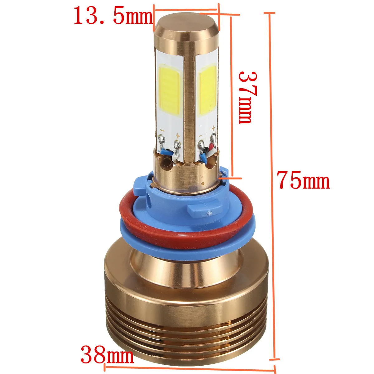 2pcs 6000k белый 55W 5000LM H11/H9 светодиодный фонарь 4 стороны комплект фар автомобильный луч автомобильные лампы