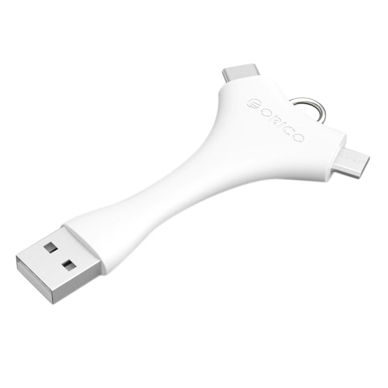 FFYY-Orico 2 в 1 Usb двойной порт зарядный кабель type-C 3A Быстрая зарядка линия Портативная зарядка и синхронизация данных мобильный рН