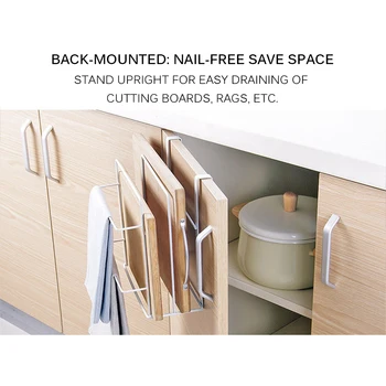 

Hole Punched Wall Hangers Chopping Block Rack Cabinet Cutting Board Rack Storage Rack Kitchen Hanging Chopping Board Rack