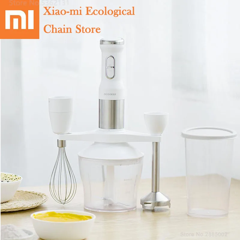  Xiaomi Electric Hand Blender 4 in 1 Egg Beater Vegetable Meat Grinder Juicer Mixer Kitchen Fast Por