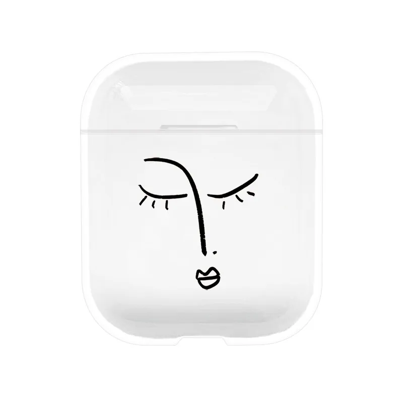-3 IRONGEER модная bluetooth-гарнитура чехол для наушников Airpods 2 1 милый роскошный спортивный прозрачный жесткий чехол из термополиуретана Coque - Цвет: -3