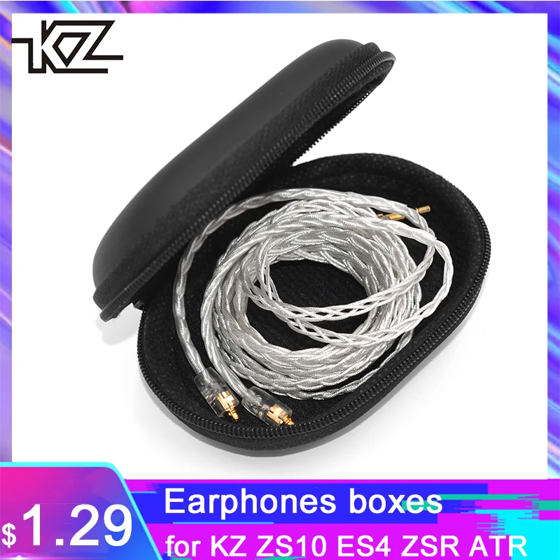 Оригинальный чехол для наушников Наушники KZ bag защитный с USB кабелем ZS10 ES4 ZSR ATR ED2 ZST