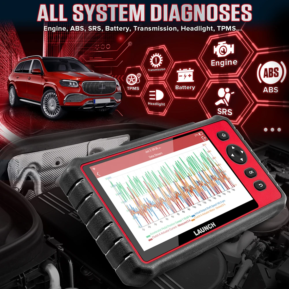 LAUNCH X431 CRP909E OBD2 автомобильный полный диагностический инструмент считыватель