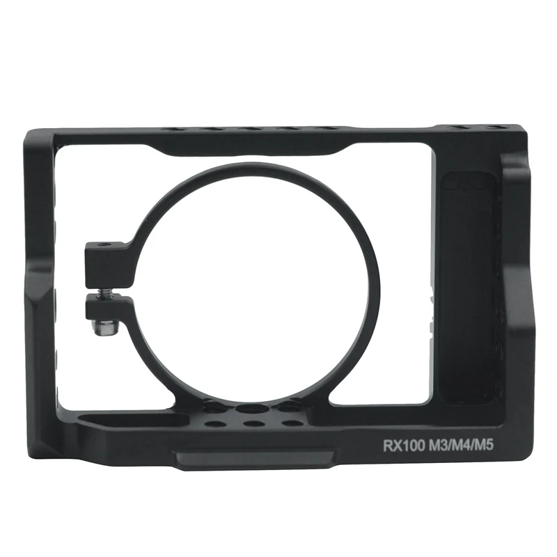 ABKT-DSLR Camera Cage with Arri Locating Hole 4/1 8/3 Threads Hole for Sony RX100 III/IV/V RX100 M5 M4 M3