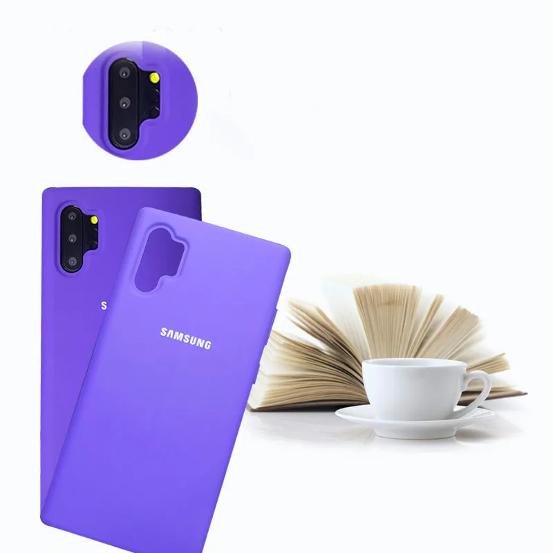 Жидкий силиконовый чехол для samsung Galaxy Note 10 Plus, шелковистый мягкий чехол для samsung Galaxy Note10 pro 10+ с коробкой