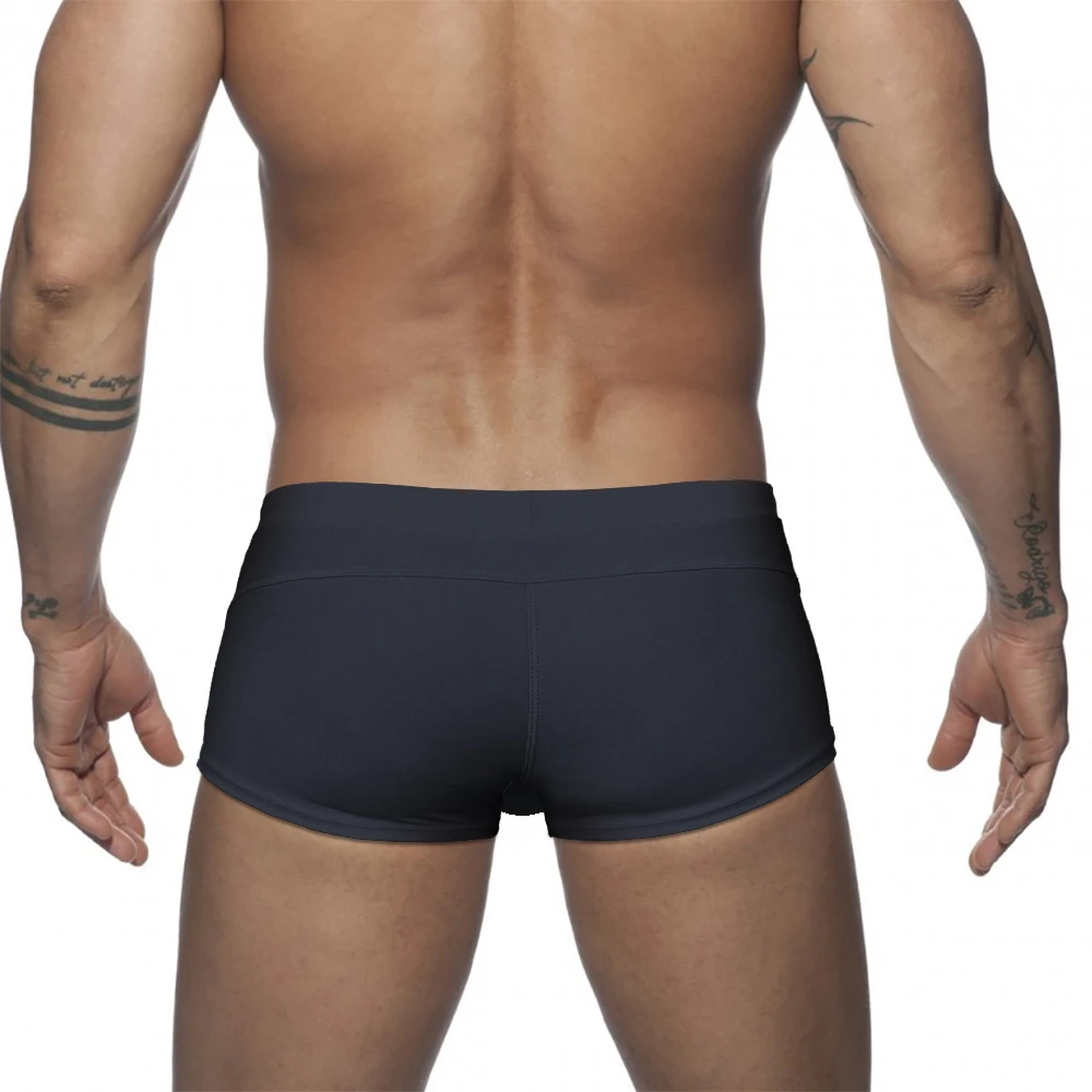 Summer Mens Swim Trunks Nylon Quick Dry Swimwear Sexy Low Waist Bathing Suit Fashion Male Sport Beach Surfing Boxer Board Shorts