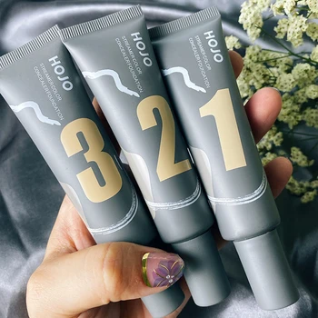 

HOJO 3 Colors Liquid Foundation Oil Control Concealer Isolation Lasting Brightening Complexion waterproof Full Cover cosmetic
