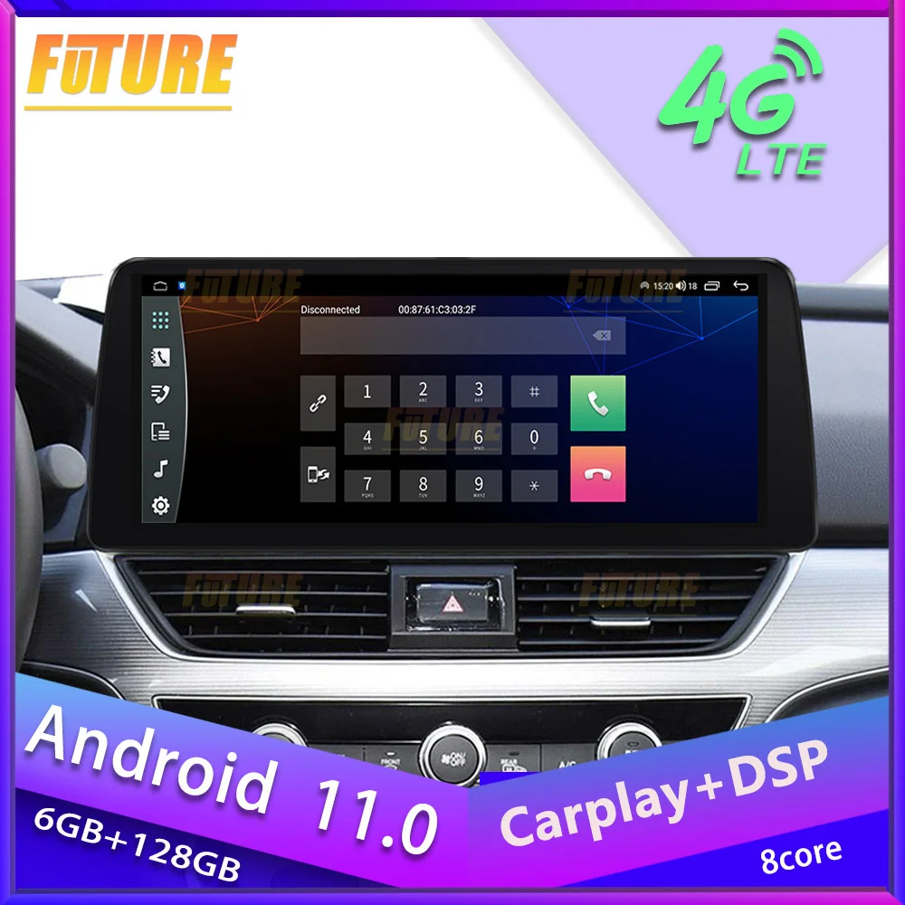 

12.3 Inch Android 11.0 For Honda Accord 10 2018 2019 2020 2021 Car Radio Stereo 2 Din Multimedia Player GPS Navigation Head Unit