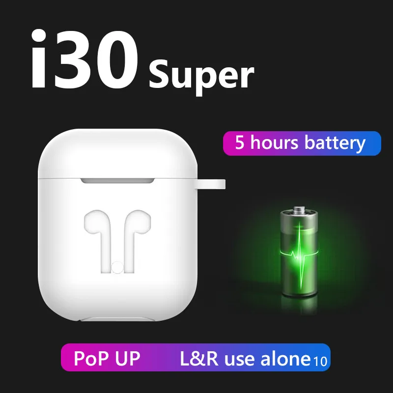 €14.65 50% de DESCUENTO|I30 super TWS 1:1 PK W1 H1 chip Wireless auricular Bluetooth auriculares PK i20 i12 i10 i11 i9s i13 tws-in Auriculares y cascos from Productos electrónicos on AliExpress 