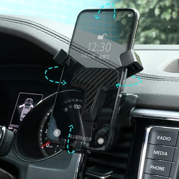 

For Volkswagen Atlas 2017-2019 Car Smartphone Cell Support Holder Car Air Vent Mount Stand Mobile Phone Holder Accessories