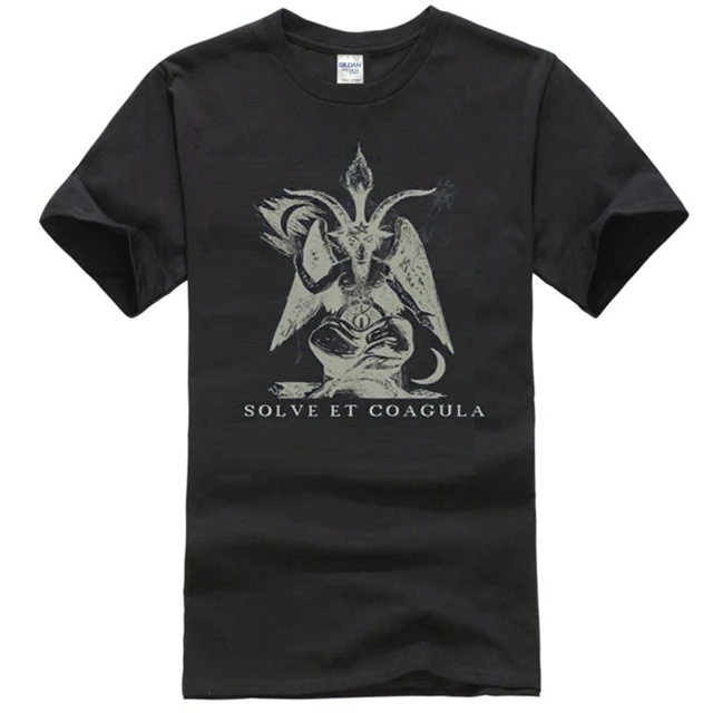 Футболка Macabre Baphomet/черная футболка с металлическим принтом/футболка унисекс