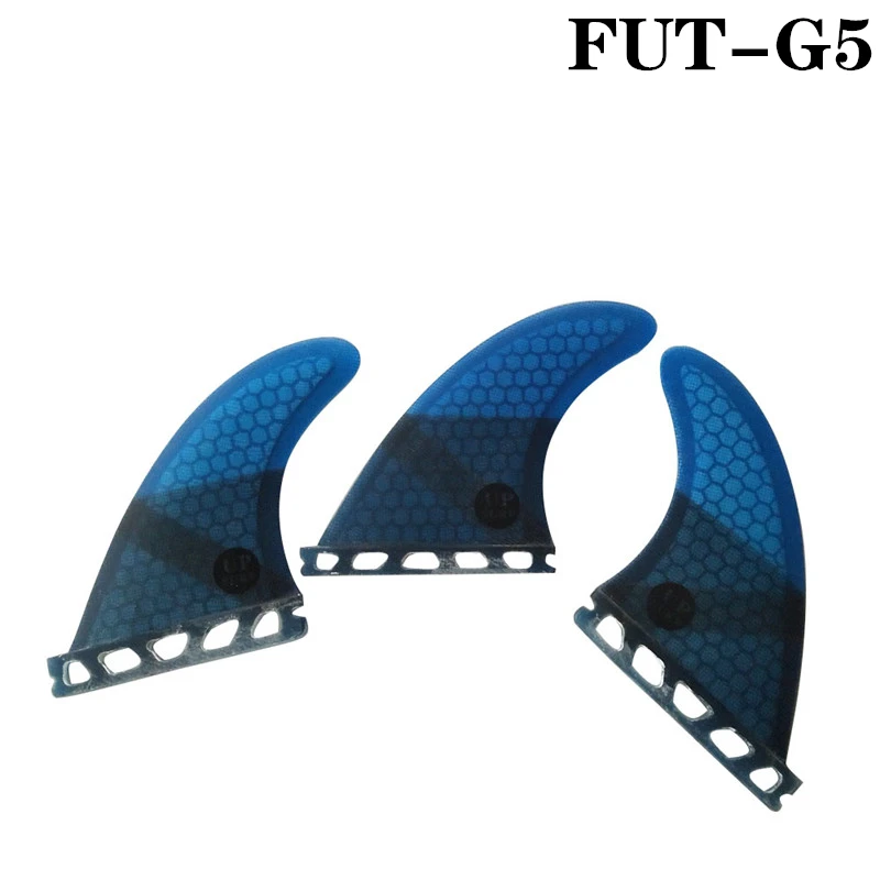 Плавники для серфинга Quilhas Future Fin G5 синий/красный/черный/зеленый сотовые Стекловолоконные плавники для серфинга Размер M Tri set
