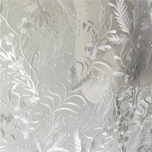 GLace 1Y/лот Высококачественная Белая сетка вышивка кружева швейная ткань мягкая сетка свадебное платье DIY аксессуары TX1595