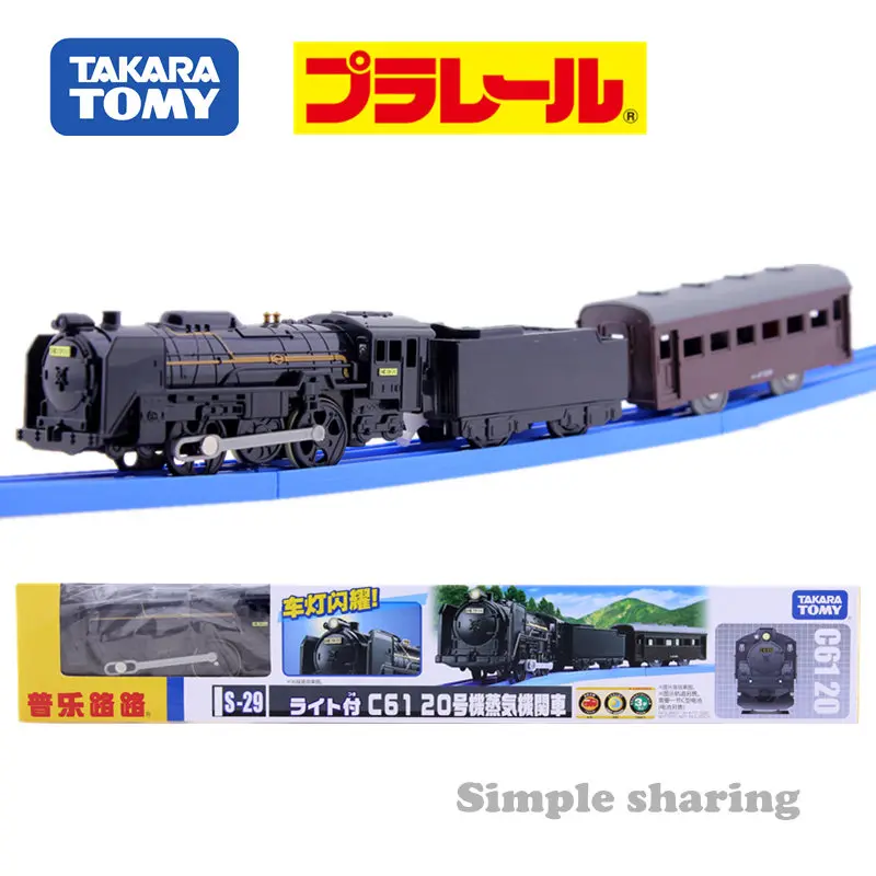 Takara Tomy Pla Rail Plarail S-29 с светильник C61 20 единиц паровоз Япония железнодорожный поезд электрический локомотив модель игрушки