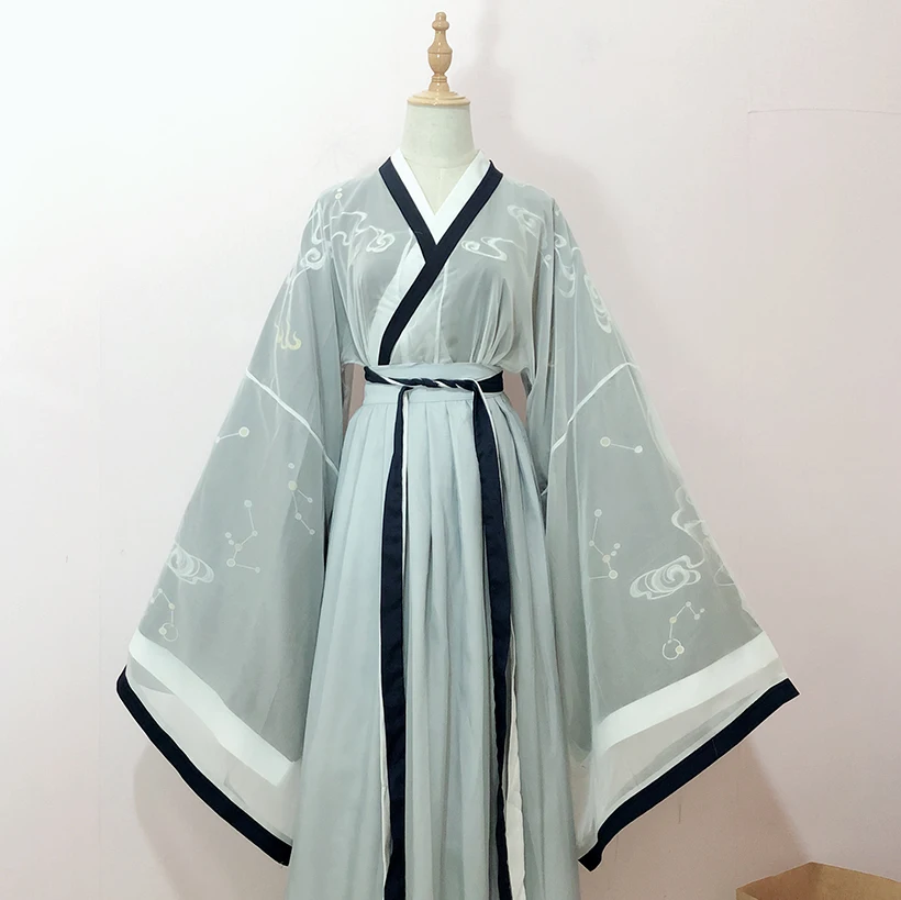 Hanfu костюм для китайских танцев традиционное женское Старинное платье народное танцевальное платье праздничный сценический наряд Одежда для выступлений SL1394