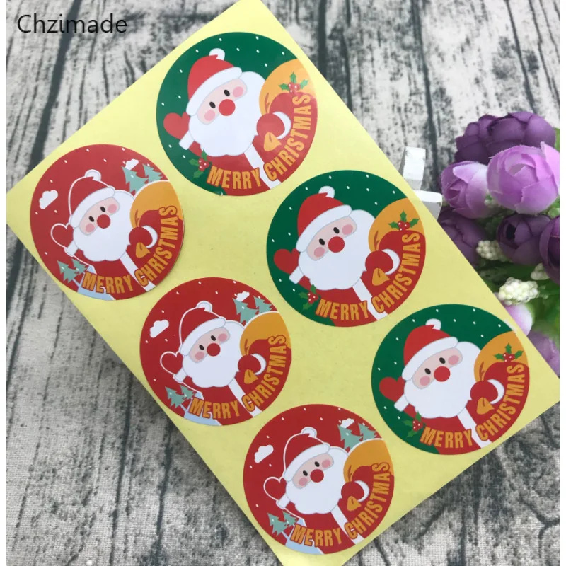 Lychee Life 60 шт. милые Dot серии Merry Christmas стикеры s канцелярские DIY печать ручной работы наклейки вечерние украшения