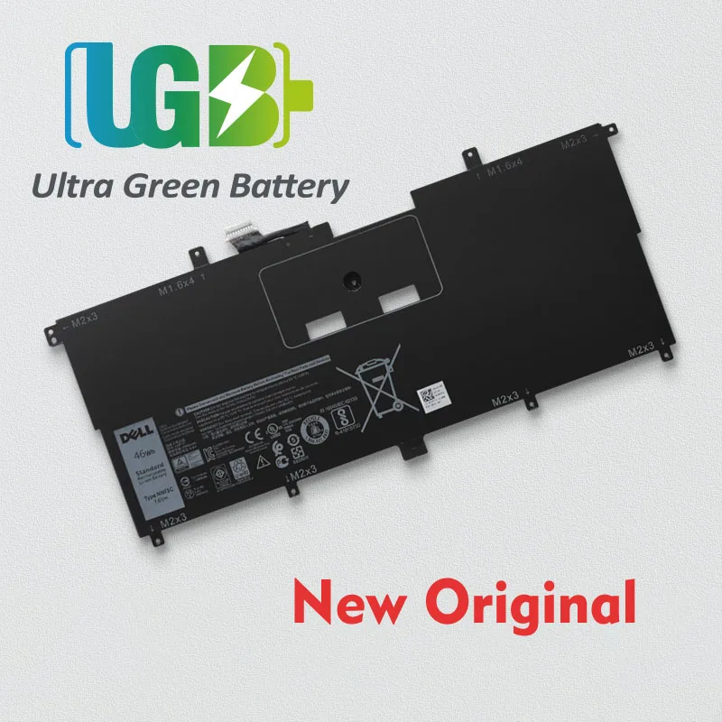 UGB новый оригинальный NNF1C HMPFH Аккумулятор для ноутбука Dell XPS 13 9365 13-9365-D1805TS 13-9365-D1605TS |