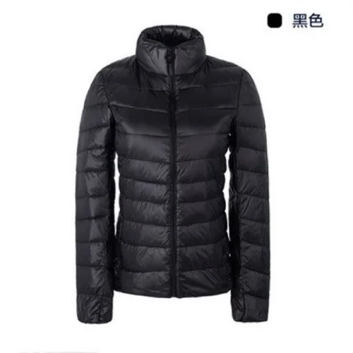 14 NoEnName_Null Женская Uniqlo стильная легкая куртка на утином пуху зимняя верхняя одежда пальто пуховик Новая мода корейского размера плюс - Цвет: 14
