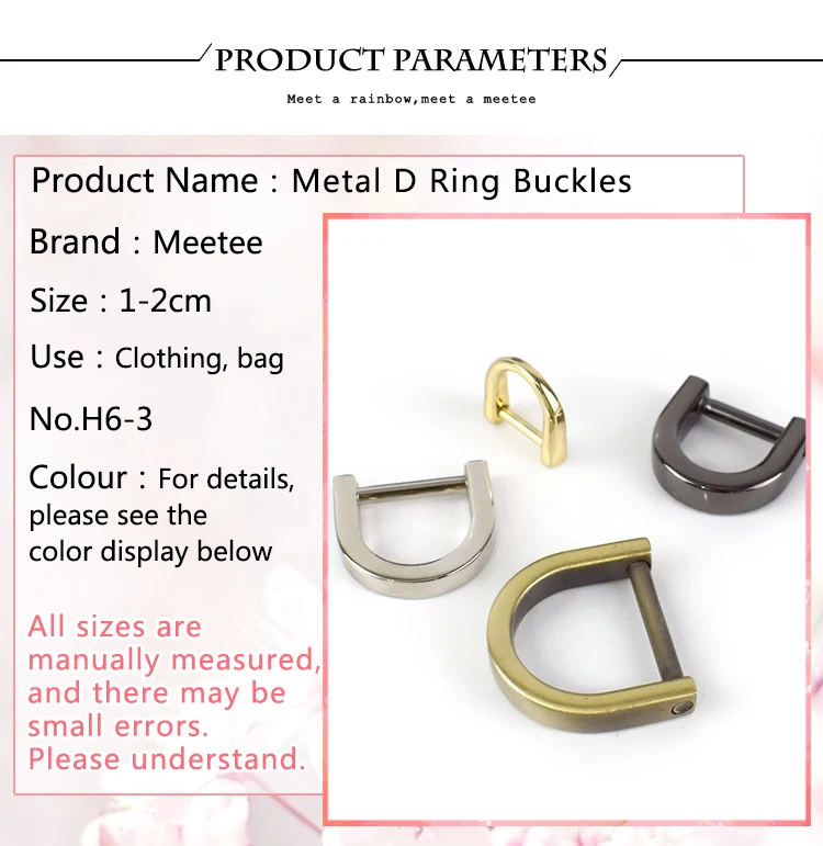 10pcs 13/16/19mm Metal O D Ring Detachable Screw Buckles Shackle Clasp for Bag Strap Belt Hang Buckle Leather Craft Accessories