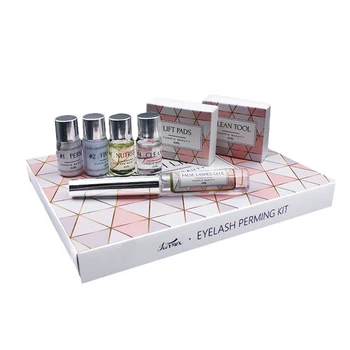 

FUNMIX 7Set/Lot Eyelashes Lift Perm Kit Salon Beauty Lotion for Eye Lash Extension Nutritious Curling Tools