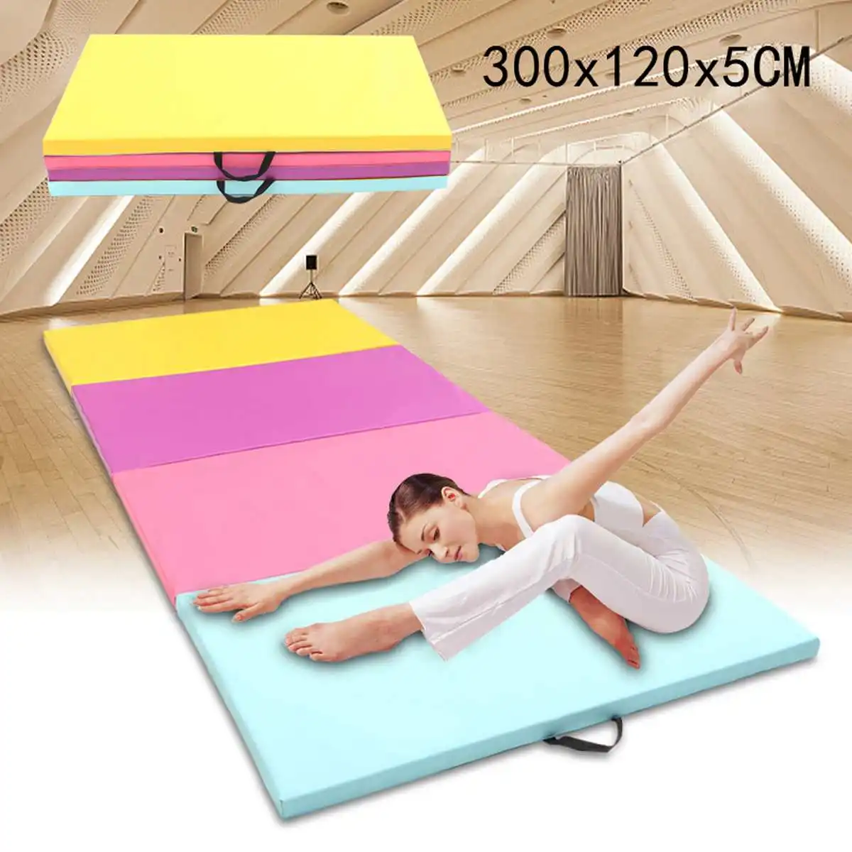 300x120x5cm Large PU leather Non slip Yoga Mats For Fitness Tasteless