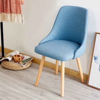 

Nordic dining chair Wind Chair Solid Wood Originality Computer Chair Modern Concise To Work In An Office Stool Backrest Adult