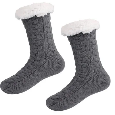 Winter Oversized Hoodies Women Warm TV Blanket with Sleeves Pocket Flannel Plush Thick Sherpa Giant Hoody Long Sweatshirt socks Grey