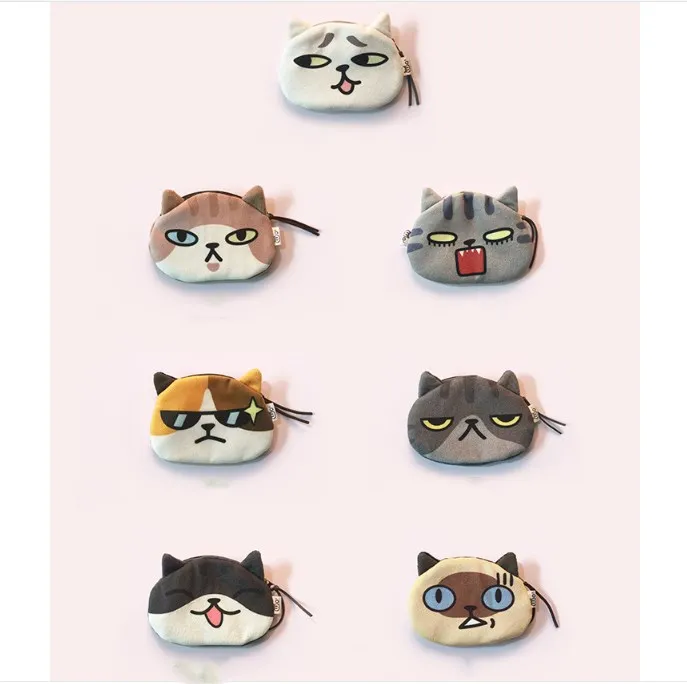 Мультяшное портмоне «кошка» Kawaii милый кошелек женский маленький кошелек для мелочи детская мини-сумка карман на молнии держатель для ключей