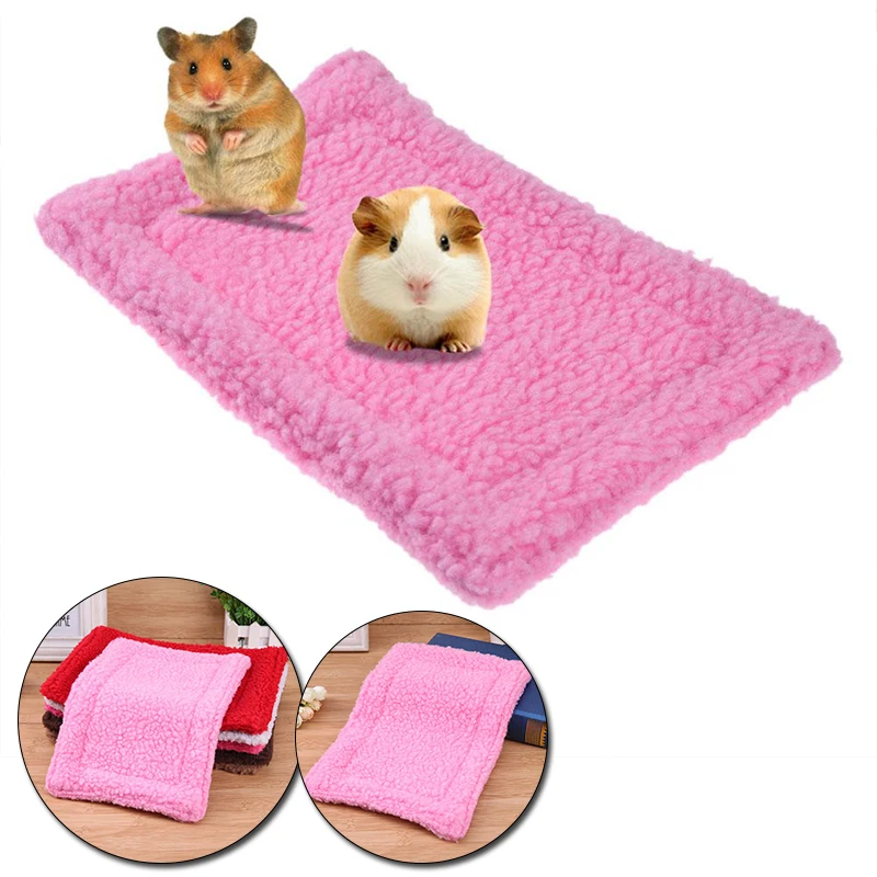 30X20CM Animal Blanket Mat Hamster Rabbit Cat Kitten House Pad Pet Bedding