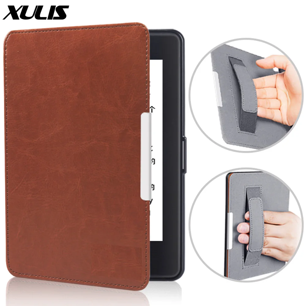 For Kindle Paperwhite 3/2/1 Case PU Leather Smart e book Cover For