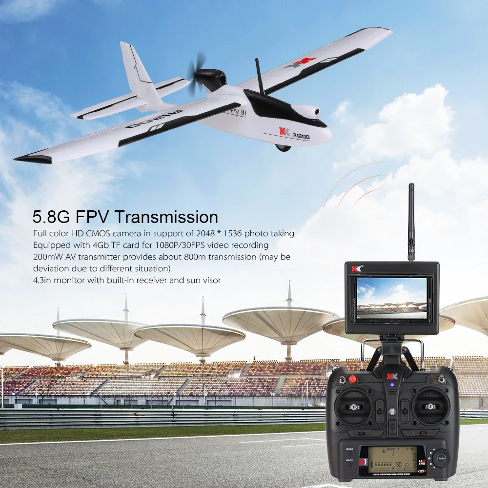 WLtoys XK A1200 3D 6G бесщеточный двигатель фиксированное крыло самолет 5,8G FPV 2,4G 6CH S-FHSS самолет дистанционного управления EPO планер RTF 89 см длина дрона