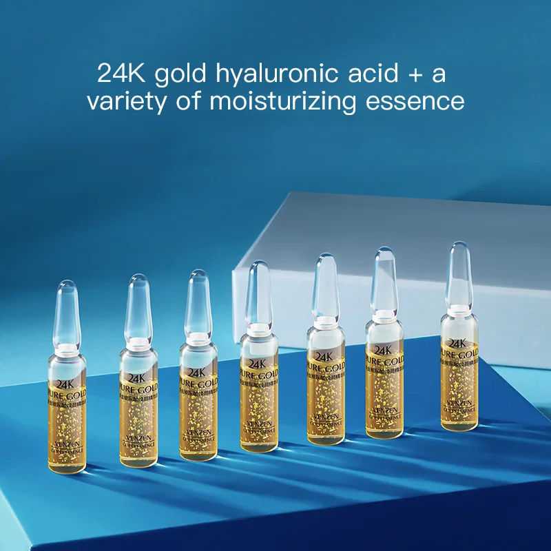 Hyaluronic Acid Essence Liquid Hydrating Moisturizing Firming Brighten Skin Color Anti-Wrinkle Anti-Aging Shrink Pore Face Serum