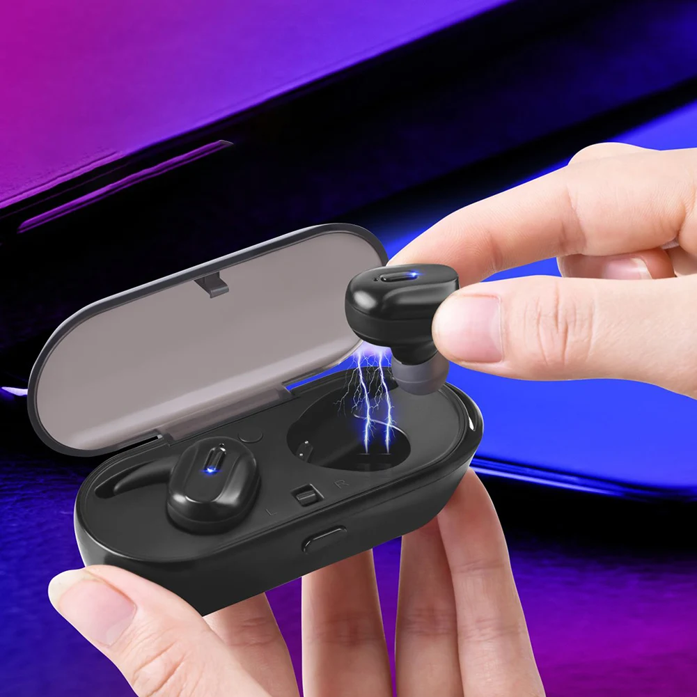 T26 Wireless Bluetooth 5.0 Tws Headset Stereo Music For Android Ios With Charging Box