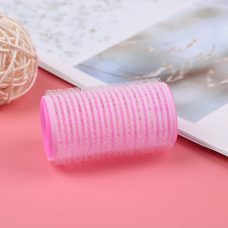 3 шт. DIY Розовый парикмахерский инструмент для завивки волос инструмент для укладки 6*6,5*3 см пластиковые ролики с зажимами самозахватывающаяся бигуди для волос большая петля