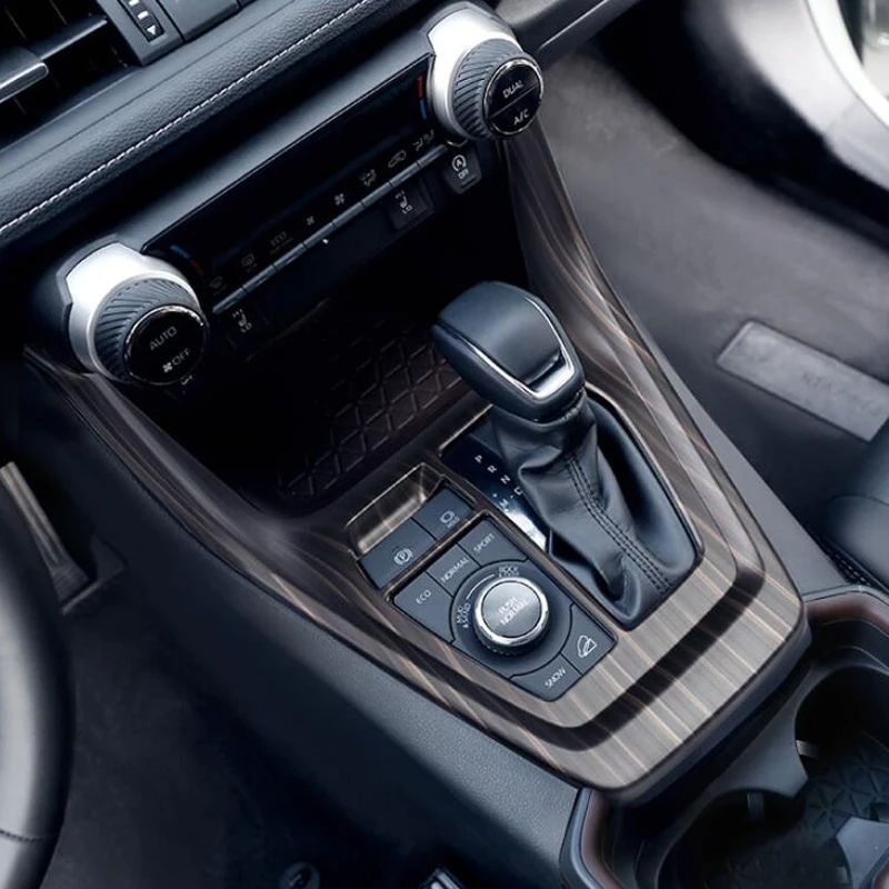 Украшение для салона автомобиля из персикового дерева аксессуары Toyota RAV4 2019 2020