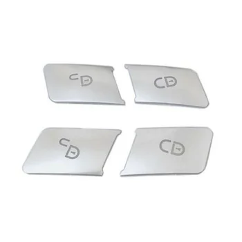 

Silver Door Lock Buttons Cover Trim For Mercedes Benz C E Class W204 W212