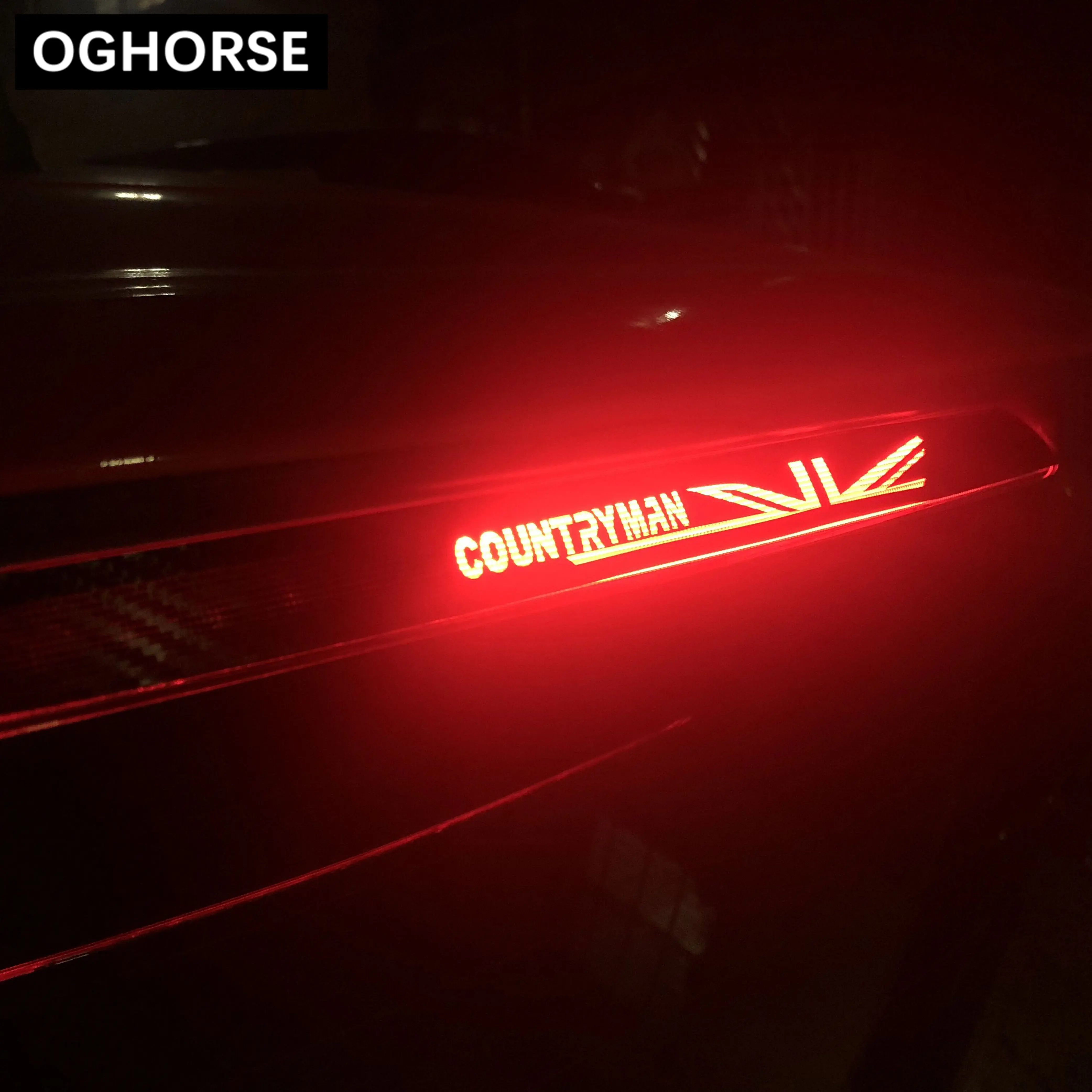 Настенный виниловый стоп сигнал 5D из углеродного волокна светильник наклейка