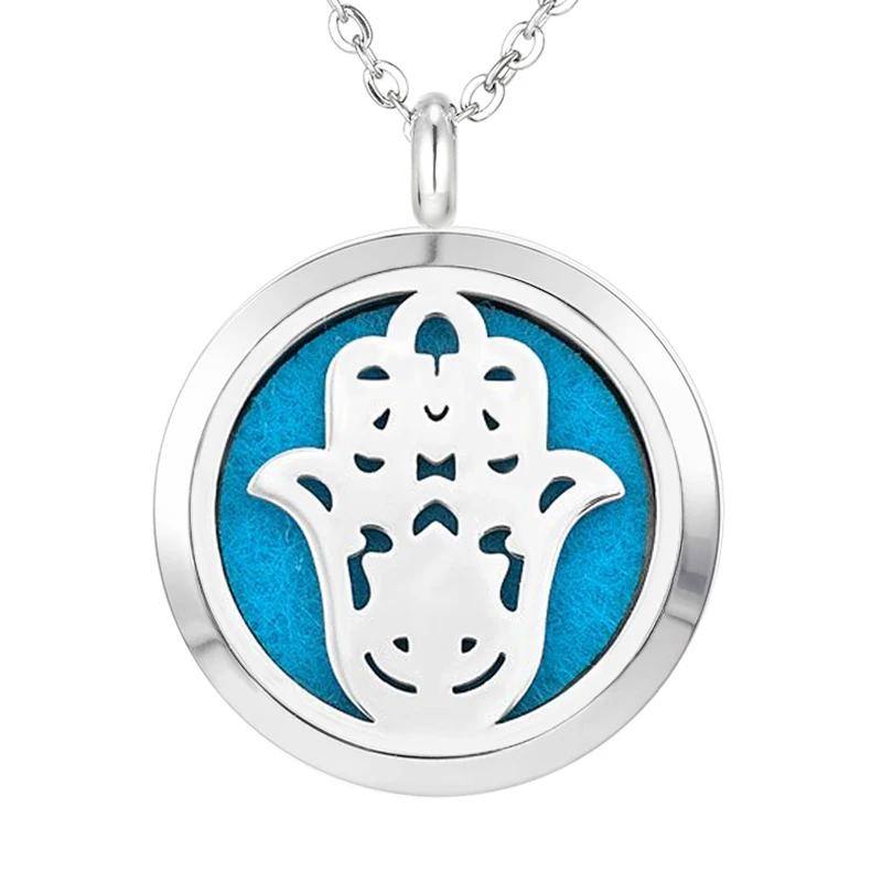 С цепочкой подарок OM 30 мм с распылением ароматерапевтического эфирного Масла