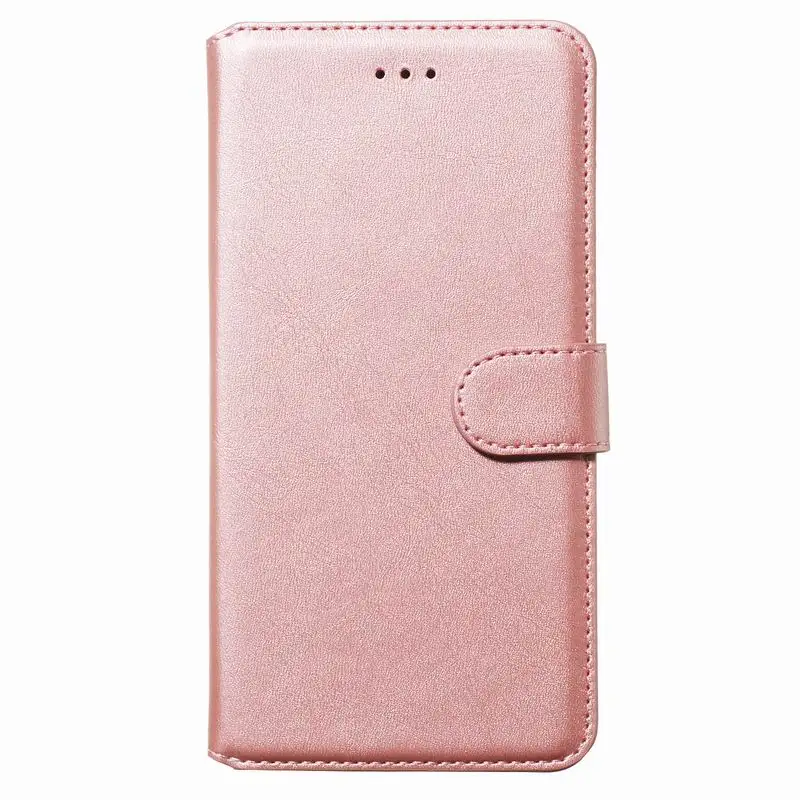 rose gold Модный однотонный чехол из искусственной кожи для OPPO A3S/A5/AX5/R15 NEO флип-чехол для OPPO A59/F1S/A83/A1/A73/F5/F9/A9/F11 Coque Funda - Цвет: rose gold