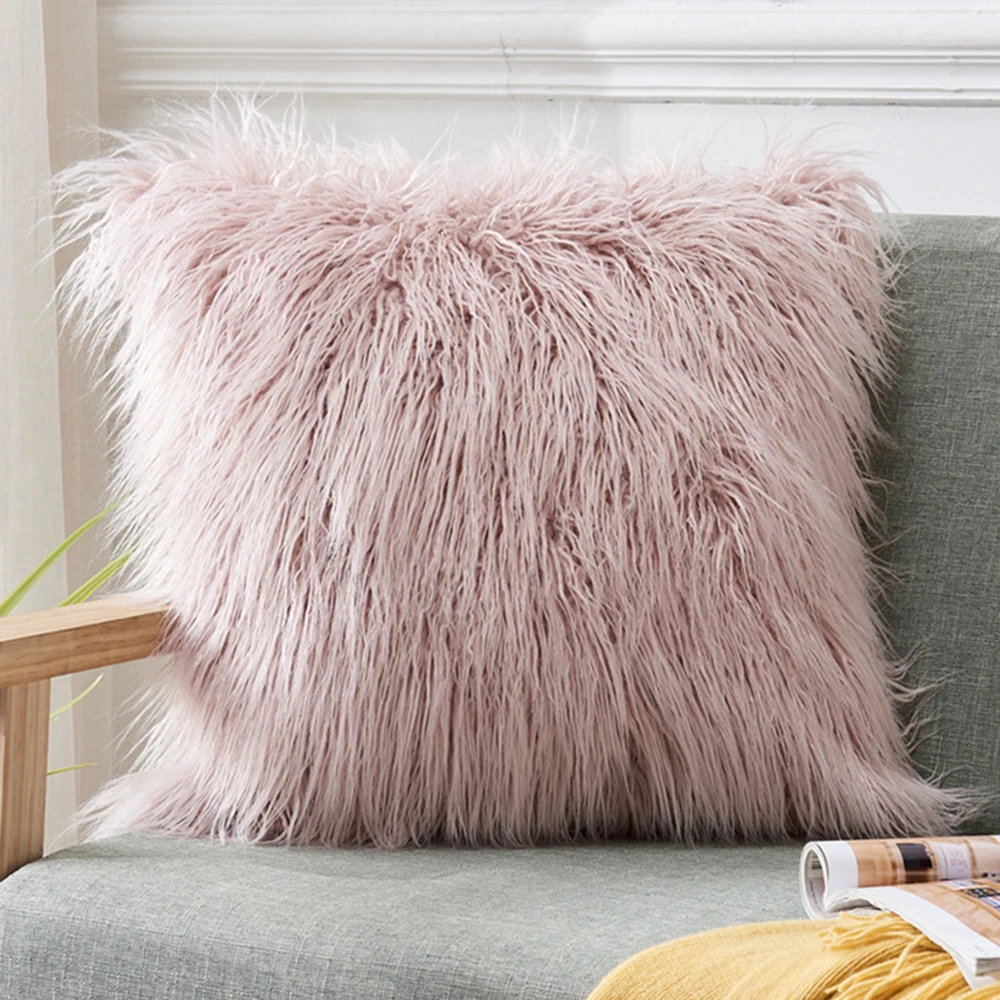 Fluffy Faux Fur Shaggy Soft Sofa Bed Home Car Decor Pillow Case Cushion Cover Fluffy Faux Fur Shaggy Soft Sofa Bed Home Car Decor Pillow Case Cushion Cover