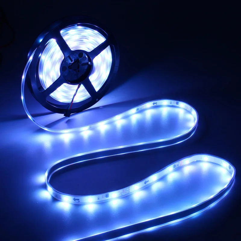 1 шт. DC12V 5 м RGB SMD светодиодные полосы 5050 водонепроницаемый IP67 Светодиодный гибкий светильник с подсветкой