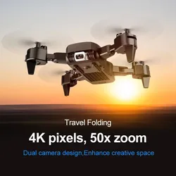 Mini Dron 4K con cámara profesional para niños, cuadricóptero teledirigido con Wifi, FPV, Zoom HD 50X, 18 minutos de tiempo de vuelo, juguetes de regalo para niños, Kit KK6